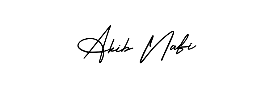 How to make Akib Nafi signature? AmerikaSignatureDemo-Regular is a professional autograph style. Create handwritten signature for Akib Nafi name. Akib Nafi signature style 3 images and pictures png