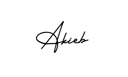 This is the best signature style for the Akieb name. Also you like these signature font (AmerikaSignatureDemo-Regular). Mix name signature. Akieb signature style 3 images and pictures png