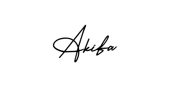 Create a beautiful signature design for name Akifa . With this signature (AmerikaSignatureDemo-Regular) fonts, you can make a handwritten signature for free. Akifa  signature style 3 images and pictures png