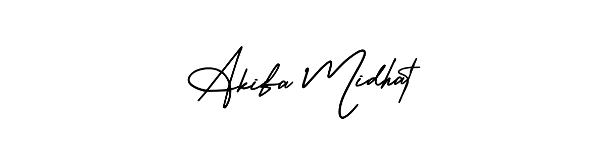 Here are the top 10 professional signature styles for the name Akifa Midhat. These are the best autograph styles you can use for your name. Akifa Midhat signature style 3 images and pictures png