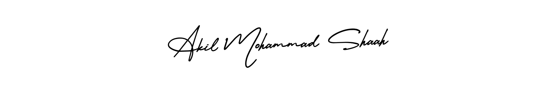 How to Draw Akil Mohammad Shaah signature style? AmerikaSignatureDemo-Regular is a latest design signature styles for name Akil Mohammad Shaah. Akil Mohammad Shaah signature style 3 images and pictures png