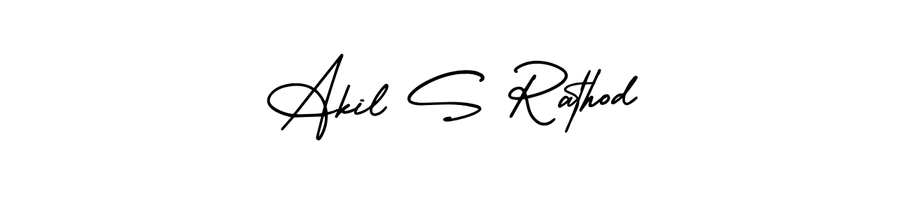 Make a beautiful signature design for name Akil S Rathod. With this signature (AmerikaSignatureDemo-Regular) style, you can create a handwritten signature for free. Akil S Rathod signature style 3 images and pictures png