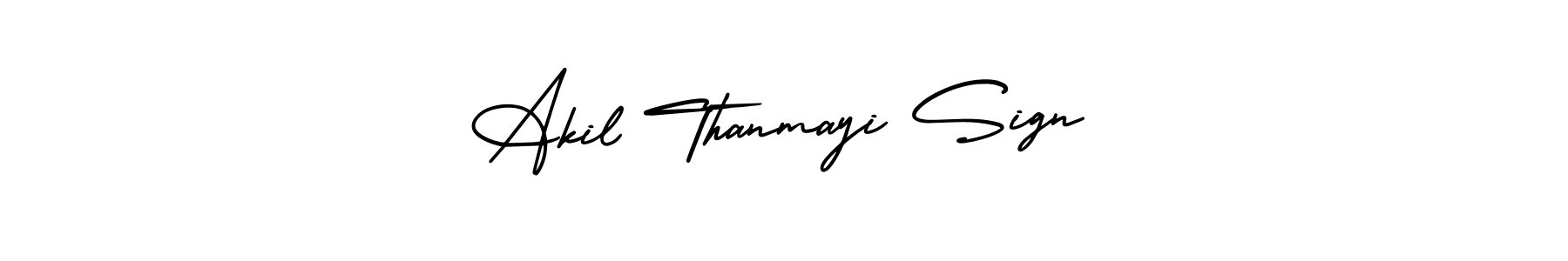 Make a short Akil Thanmayi Sign signature style. Manage your documents anywhere anytime using AmerikaSignatureDemo-Regular. Create and add eSignatures, submit forms, share and send files easily. Akil Thanmayi Sign signature style 3 images and pictures png