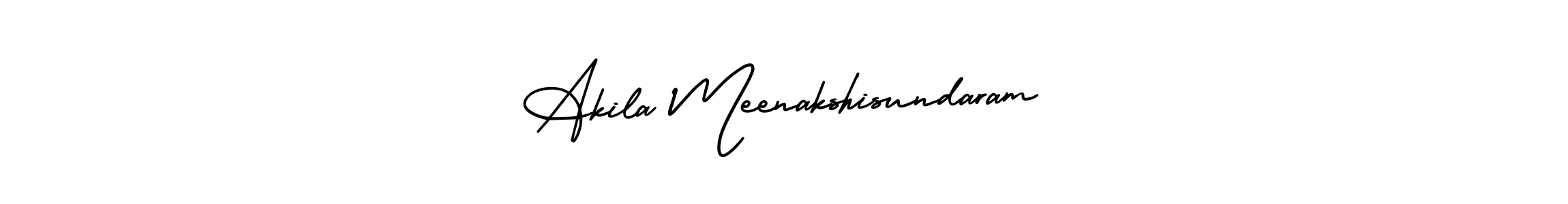 How to make Akila Meenakshisundaram signature? AmerikaSignatureDemo-Regular is a professional autograph style. Create handwritten signature for Akila Meenakshisundaram name. Akila Meenakshisundaram signature style 3 images and pictures png