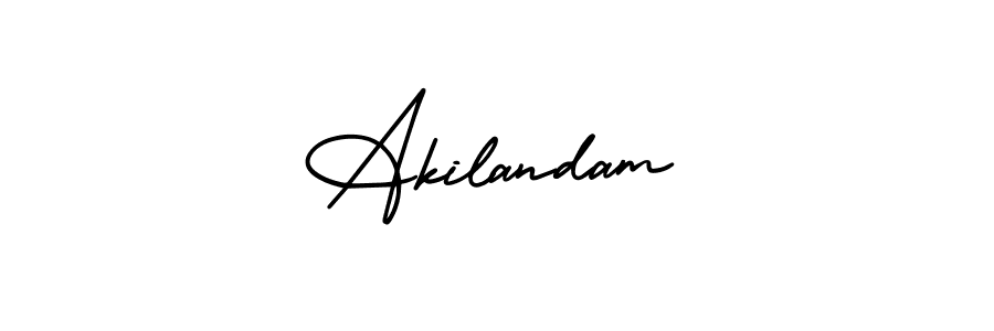 Also we have Akilandam name is the best signature style. Create professional handwritten signature collection using AmerikaSignatureDemo-Regular autograph style. Akilandam signature style 3 images and pictures png