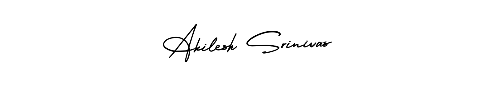 if you are searching for the best signature style for your name Akilesh Srinivas. so please give up your signature search. here we have designed multiple signature styles  using AmerikaSignatureDemo-Regular. Akilesh Srinivas signature style 3 images and pictures png