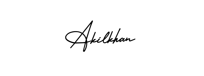 Also You can easily find your signature by using the search form. We will create Akilkhan name handwritten signature images for you free of cost using AmerikaSignatureDemo-Regular sign style. Akilkhan signature style 3 images and pictures png