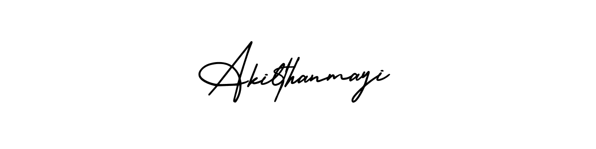It looks lik you need a new signature style for name Akilthanmayi. Design unique handwritten (AmerikaSignatureDemo-Regular) signature with our free signature maker in just a few clicks. Akilthanmayi signature style 3 images and pictures png