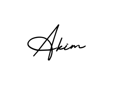 You should practise on your own different ways (AmerikaSignatureDemo-Regular) to write your name (Akim) in signature. don't let someone else do it for you. Akim signature style 3 images and pictures png