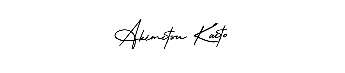 Also You can easily find your signature by using the search form. We will create Akimitsu Kaito name handwritten signature images for you free of cost using AmerikaSignatureDemo-Regular sign style. Akimitsu Kaito signature style 3 images and pictures png