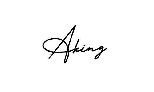 if you are searching for the best signature style for your name Aking. so please give up your signature search. here we have designed multiple signature styles  using AmerikaSignatureDemo-Regular. Aking signature style 3 images and pictures png