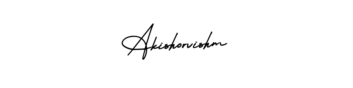 Make a beautiful signature design for name Akishorvishm. With this signature (AmerikaSignatureDemo-Regular) style, you can create a handwritten signature for free. Akishorvishm signature style 3 images and pictures png