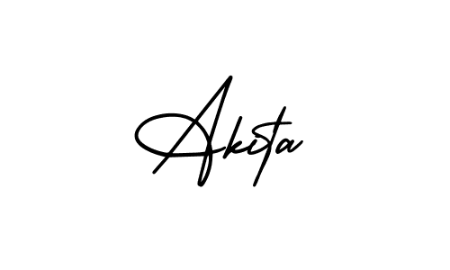 How to make Akita signature? AmerikaSignatureDemo-Regular is a professional autograph style. Create handwritten signature for Akita name. Akita signature style 3 images and pictures png