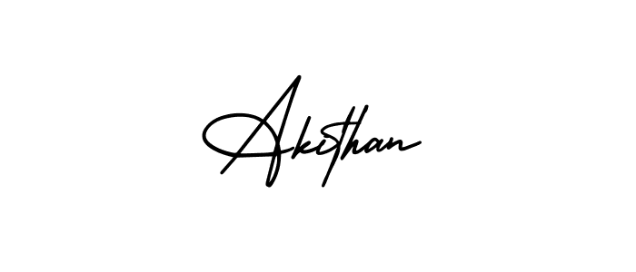 Also we have Akithan name is the best signature style. Create professional handwritten signature collection using AmerikaSignatureDemo-Regular autograph style. Akithan signature style 3 images and pictures png