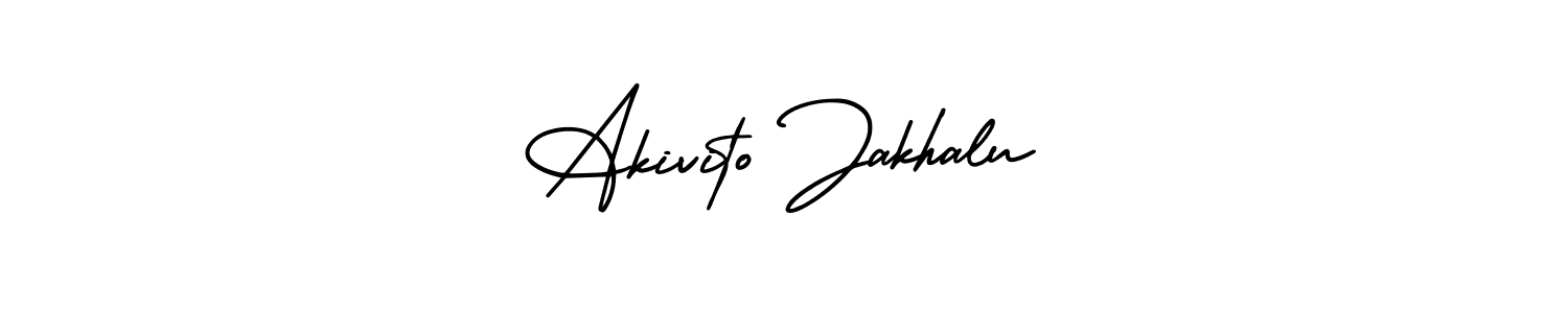 Best and Professional Signature Style for Akivito Jakhalu. AmerikaSignatureDemo-Regular Best Signature Style Collection. Akivito Jakhalu signature style 3 images and pictures png