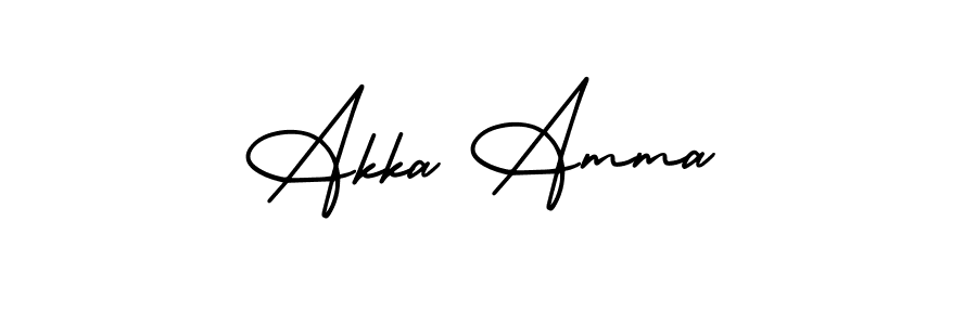 You can use this online signature creator to create a handwritten signature for the name Akka Amma. This is the best online autograph maker. Akka Amma signature style 3 images and pictures png