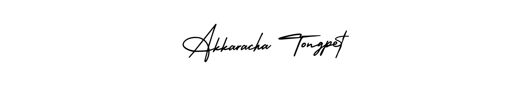 Also You can easily find your signature by using the search form. We will create Akkaracha Tongpet name handwritten signature images for you free of cost using AmerikaSignatureDemo-Regular sign style. Akkaracha Tongpet signature style 3 images and pictures png