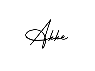 AmerikaSignatureDemo-Regular is a professional signature style that is perfect for those who want to add a touch of class to their signature. It is also a great choice for those who want to make their signature more unique. Get Akke name to fancy signature for free. Akke signature style 3 images and pictures png