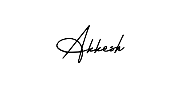 Similarly AmerikaSignatureDemo-Regular is the best handwritten signature design. Signature creator online .You can use it as an online autograph creator for name Akkesh. Akkesh signature style 3 images and pictures png