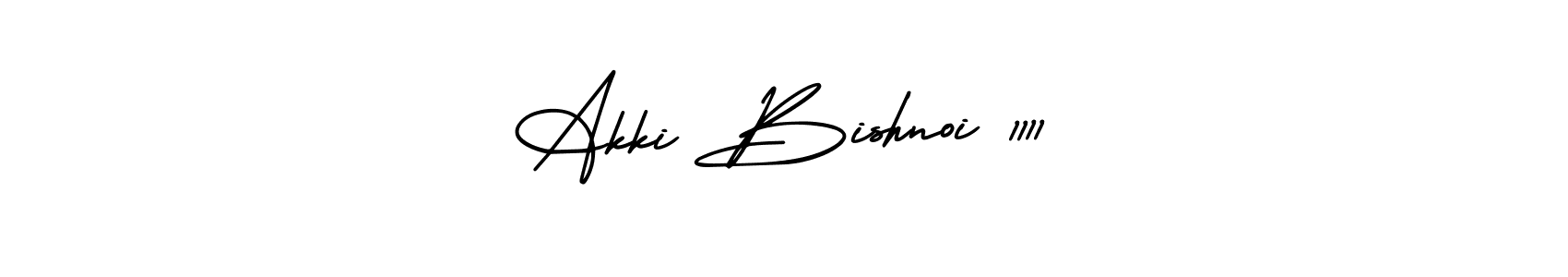 Use a signature maker to create a handwritten signature online. With this signature software, you can design (AmerikaSignatureDemo-Regular) your own signature for name Akki Bishnoi 1111. Akki Bishnoi 1111 signature style 3 images and pictures png