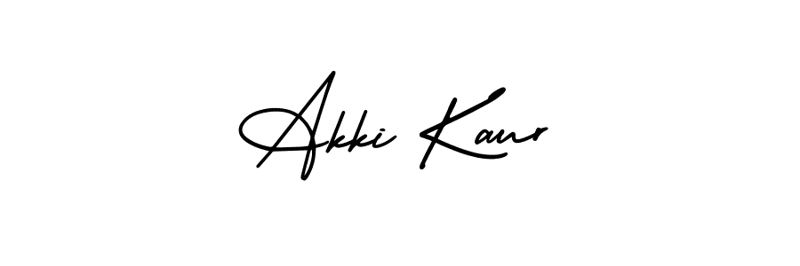 This is the best signature style for the Akki Kaur name. Also you like these signature font (AmerikaSignatureDemo-Regular). Mix name signature. Akki Kaur signature style 3 images and pictures png