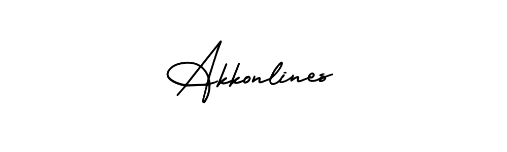 Once you've used our free online signature maker to create your best signature AmerikaSignatureDemo-Regular style, it's time to enjoy all of the benefits that Akkonlines name signing documents. Akkonlines signature style 3 images and pictures png