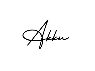 How to Draw Akku signature style? AmerikaSignatureDemo-Regular is a latest design signature styles for name Akku. Akku signature style 3 images and pictures png