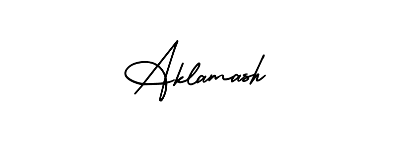 Similarly AmerikaSignatureDemo-Regular is the best handwritten signature design. Signature creator online .You can use it as an online autograph creator for name Aklamash. Aklamash signature style 3 images and pictures png