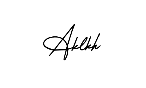 How to make Aklkh signature? AmerikaSignatureDemo-Regular is a professional autograph style. Create handwritten signature for Aklkh name. Aklkh signature style 3 images and pictures png
