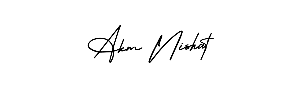 Check out images of Autograph of Akm Nishat name. Actor Akm Nishat Signature Style. AmerikaSignatureDemo-Regular is a professional sign style online. Akm Nishat signature style 3 images and pictures png