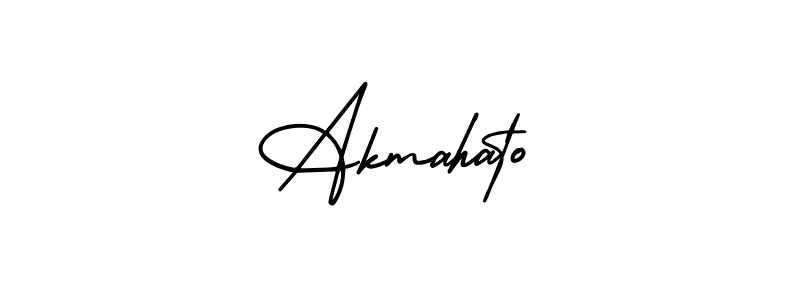Use a signature maker to create a handwritten signature online. With this signature software, you can design (AmerikaSignatureDemo-Regular) your own signature for name Akmahato. Akmahato signature style 3 images and pictures png