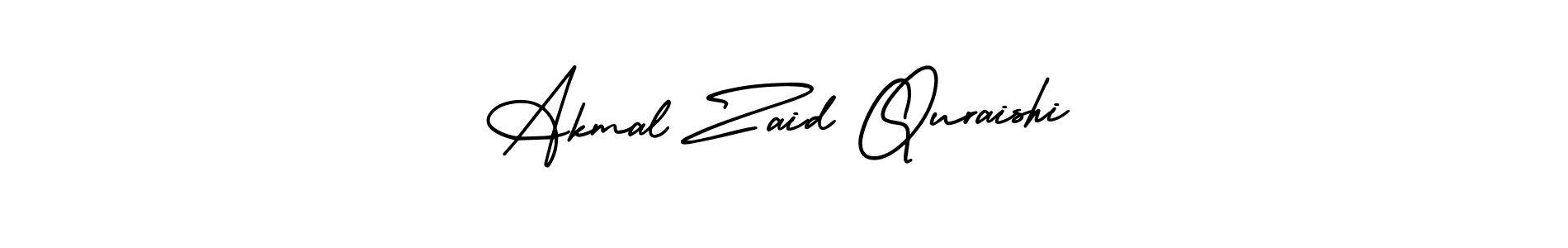 You should practise on your own different ways (AmerikaSignatureDemo-Regular) to write your name (Akmal Zaid Quraishi) in signature. don't let someone else do it for you. Akmal Zaid Quraishi signature style 3 images and pictures png