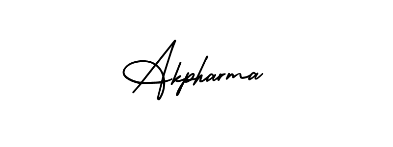 Design your own signature with our free online signature maker. With this signature software, you can create a handwritten (AmerikaSignatureDemo-Regular) signature for name Akpharma. Akpharma signature style 3 images and pictures png