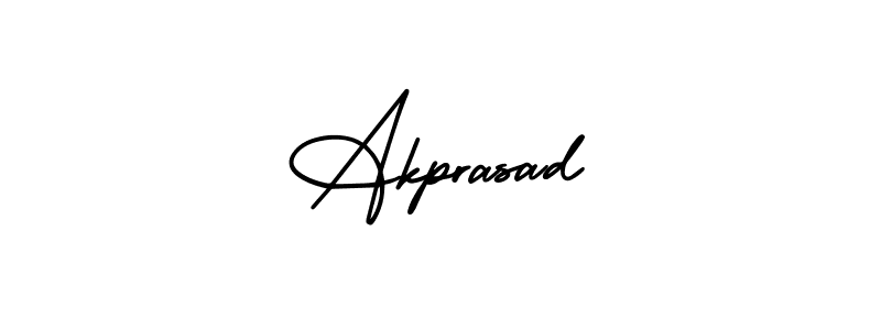 How to Draw Akprasad signature style? AmerikaSignatureDemo-Regular is a latest design signature styles for name Akprasad. Akprasad signature style 3 images and pictures png