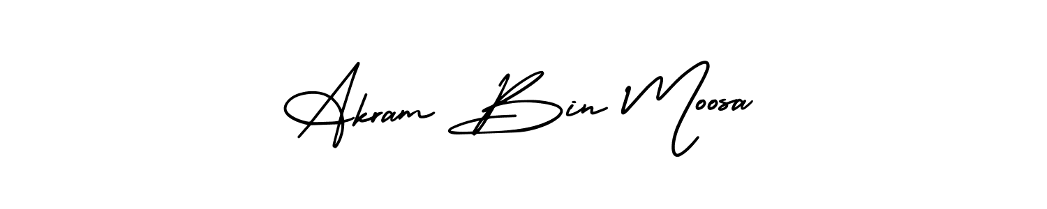 Similarly AmerikaSignatureDemo-Regular is the best handwritten signature design. Signature creator online .You can use it as an online autograph creator for name Akram Bin Moosa. Akram Bin Moosa signature style 3 images and pictures png