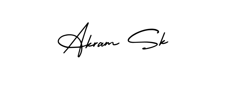 Also we have Akram Sk name is the best signature style. Create professional handwritten signature collection using AmerikaSignatureDemo-Regular autograph style. Akram Sk signature style 3 images and pictures png