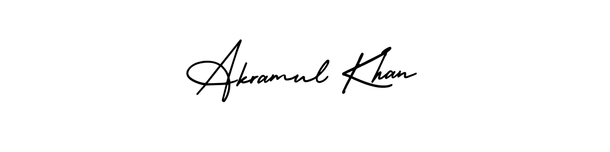 if you are searching for the best signature style for your name Akramul Khan. so please give up your signature search. here we have designed multiple signature styles  using AmerikaSignatureDemo-Regular. Akramul Khan signature style 3 images and pictures png