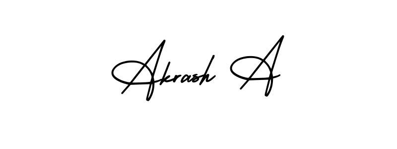 Similarly AmerikaSignatureDemo-Regular is the best handwritten signature design. Signature creator online .You can use it as an online autograph creator for name Akrash A. Akrash A signature style 3 images and pictures png
