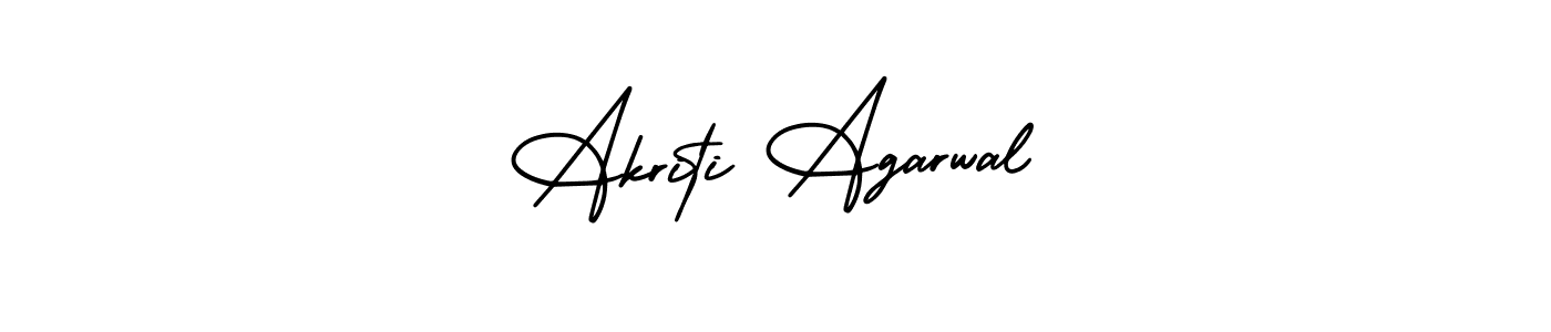 How to make Akriti Agarwal name signature. Use AmerikaSignatureDemo-Regular style for creating short signs online. This is the latest handwritten sign. Akriti Agarwal signature style 3 images and pictures png
