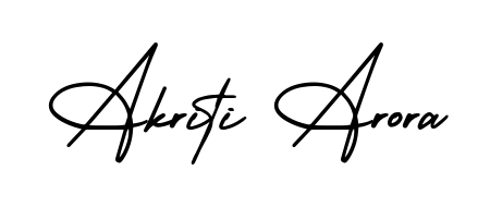 You can use this online signature creator to create a handwritten signature for the name Akriti Arora. This is the best online autograph maker. Akriti Arora signature style 3 images and pictures png