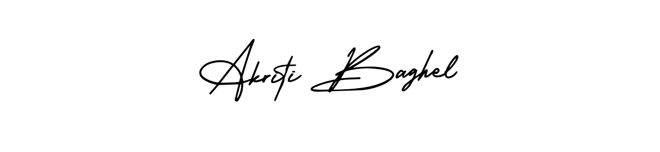 Design your own signature with our free online signature maker. With this signature software, you can create a handwritten (AmerikaSignatureDemo-Regular) signature for name Akriti Baghel. Akriti Baghel signature style 3 images and pictures png