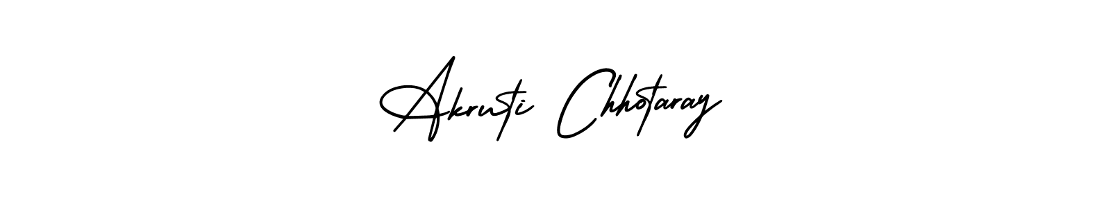 Design your own signature with our free online signature maker. With this signature software, you can create a handwritten (AmerikaSignatureDemo-Regular) signature for name Akruti Chhotaray. Akruti Chhotaray signature style 3 images and pictures png