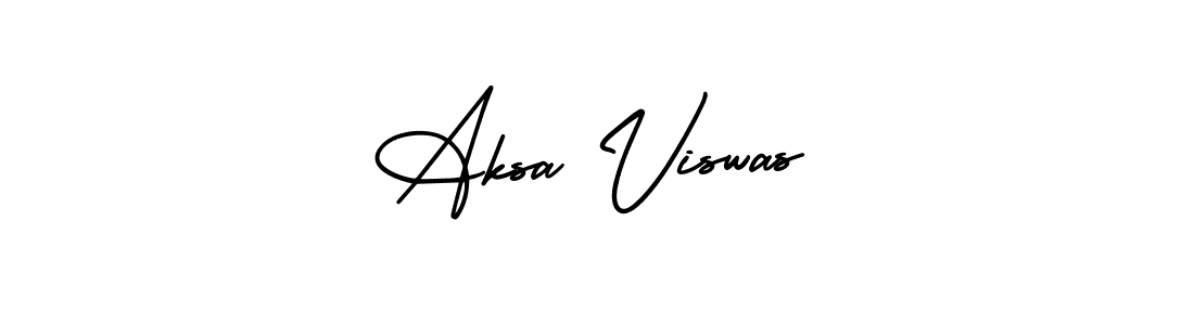 AmerikaSignatureDemo-Regular is a professional signature style that is perfect for those who want to add a touch of class to their signature. It is also a great choice for those who want to make their signature more unique. Get Aksa Viswas name to fancy signature for free. Aksa Viswas signature style 3 images and pictures png