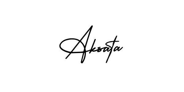 AmerikaSignatureDemo-Regular is a professional signature style that is perfect for those who want to add a touch of class to their signature. It is also a great choice for those who want to make their signature more unique. Get Aksata name to fancy signature for free. Aksata signature style 3 images and pictures png
