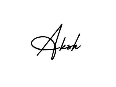 Design your own signature with our free online signature maker. With this signature software, you can create a handwritten (AmerikaSignatureDemo-Regular) signature for name Aksh. Aksh signature style 3 images and pictures png