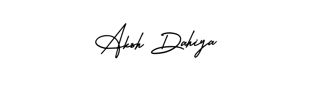 The best way (AmerikaSignatureDemo-Regular) to make a short signature is to pick only two or three words in your name. The name Aksh Dahiya include a total of six letters. For converting this name. Aksh Dahiya signature style 3 images and pictures png