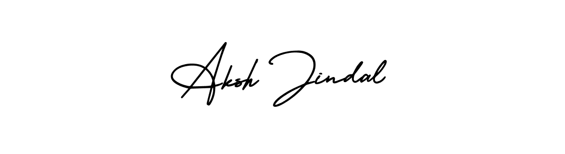 Make a beautiful signature design for name Aksh Jindal. With this signature (AmerikaSignatureDemo-Regular) style, you can create a handwritten signature for free. Aksh Jindal signature style 3 images and pictures png