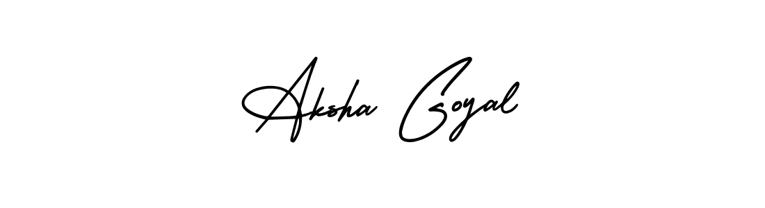 Also You can easily find your signature by using the search form. We will create Aksha Goyal name handwritten signature images for you free of cost using AmerikaSignatureDemo-Regular sign style. Aksha Goyal signature style 3 images and pictures png