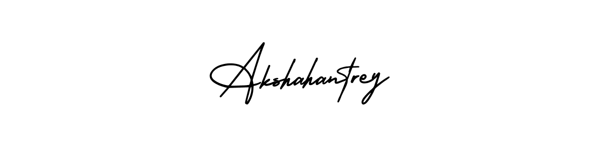 Make a beautiful signature design for name Akshahantrey. With this signature (AmerikaSignatureDemo-Regular) style, you can create a handwritten signature for free. Akshahantrey signature style 3 images and pictures png