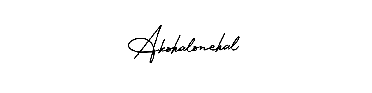 It looks lik you need a new signature style for name Akshalsnehal. Design unique handwritten (AmerikaSignatureDemo-Regular) signature with our free signature maker in just a few clicks. Akshalsnehal signature style 3 images and pictures png